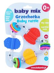 Baby Mix Detské hrkálka Baby Mix farebný trojuholník 