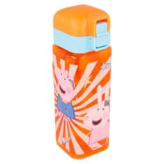 Stor Hranatá plastová fľaša PEPPA PIG LOCK, 550ml, 41202