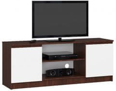 Akord TV stolík Beron 140 cm wenge/biela