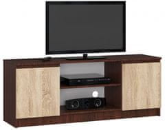 Akord TV stolík Beron 140 cm wenge/sonoma