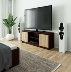 Akord TV stolík Beron 140 cm wenge/sonoma