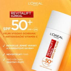 Loreal Paris Denný ochranný fluid Revita lift Clinical SPF50+ s vitamínom C (Anti-UV Fluid) 50 ml