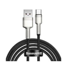 BASEUS Baseus Cafule USB-A/C kábel 66W 2m čierny (CAKF000201)