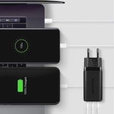 AXAGON ACU-DPQ65 GaN polnilec, 2 x USB-C + 1 x USB-A, 65W, črn