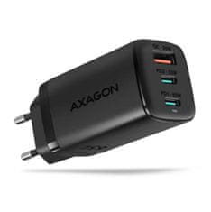 AXAGON ACU-DPQ65 GaN polnilec, 2 x USB-C + 1 x USB-A, 65W, črn