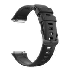 FIXED Silikónový remienok Silicone Strap pre Huawei Band 7 FIXSSTB-1053-BK, čierny