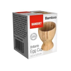 Banquet Kalíšok na vajíčka BRILLANTE Bamboo pr. 4,8 x 5,8 cm, súprava 6 ks