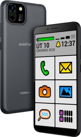 Aligator S5550 sanior, 2GB/16GB, Black