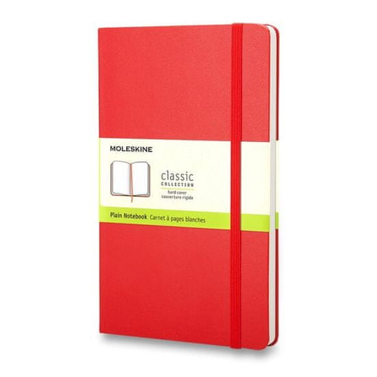 Moleskine Zápisník - tvrdé dosky S, čistý, červený