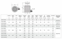 Genborx Hydraulický valec jednočinný univerzálny, nosnosť 50 ton - Genborx HHYG-50100