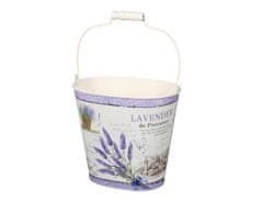 NOHEL GARDEN Set vedier LAVENDER DE PROVENCE plechový 18,22,27cm 3ks