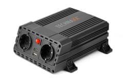 Technaxx menič napätia 600W, DC 12V na 2xUSB a 2x230V (TE19)