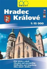 Hradec Králové, knižný plán mesta 1:15 000