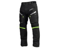 Cappa Racing Nohavice moto pánske FIORANO textilné čierne/zelené 4XL