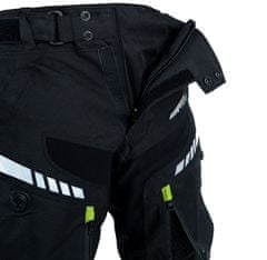 Cappa Racing Nohavice moto pánske FIORANO textilné čierne/zelené M