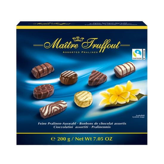 Maitre Truffout bonboniera pralinky modré 200g