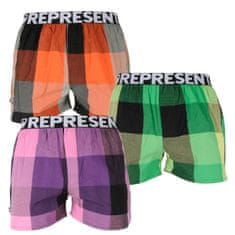 Represent 3PACK pánske trenky Mikebox (R1M-BOX-02515357) - veľkosť M