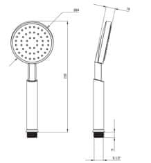 Deante Temisto chróm - vaňová batéria, so sprchovacím setom (BQT_011D)