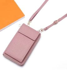 Nuvo Kompaktná kabelka s priehradkou na smartfón ružová