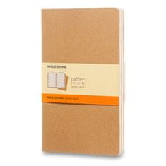 Moleskine Zošity Cahier L, linajkový, 3 ks, kartón