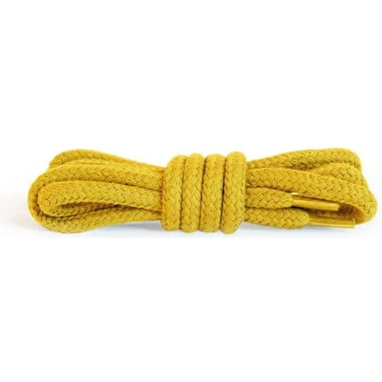 Kaps Hrubé okrúhle žlté bavlnené šnúrky do topánok