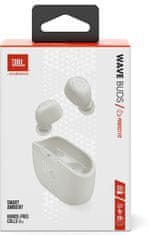 JBL Wave Buds, biela