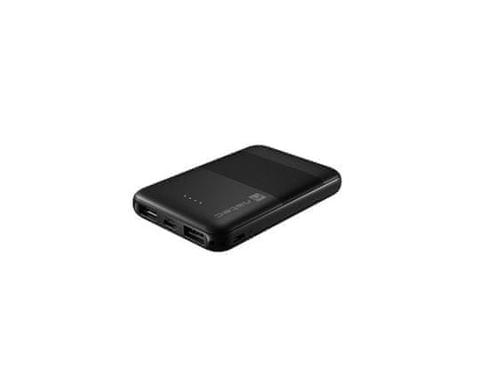 Natec powerbanka TREVI COMPACT 5000 mA 2X USB-A + 1X USB-C, čierna