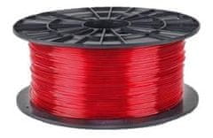 Filament PM tlačová struna/filament 1,75 PETG transparentná červená, 1 kg