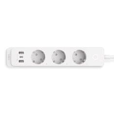 TP-LINK Chytrá zásuvka Tapo P300 (EU) 3x german socket, 2x USB, 1x USB C, regulácia 230V cez IP, Cloud, WiFi