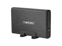 Natec Externý box pre HDD 3,5" USB 3.0 Rhino, čierny, vrátane napájacieho adaptéra