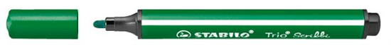 Stabilo Fix "Trio Scribbi", zelená, odpružený hrot, 1,5-2mm, 368/936