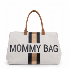 Childhome Prebaľovacia taška Mommy Bag Off White / Black Gold