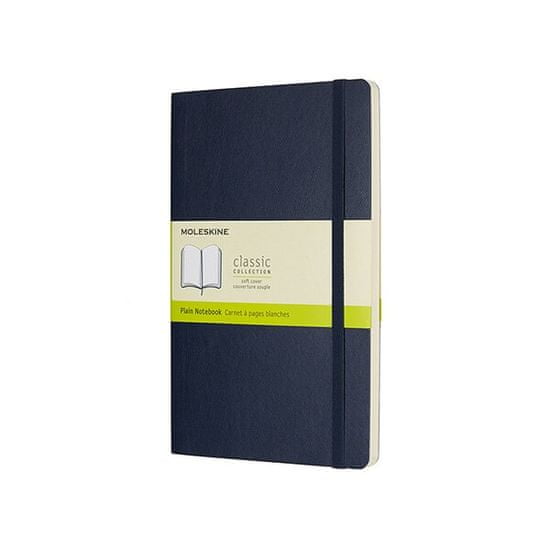 Moleskine Zápisník - mäkké dosky L, čistý, modrý