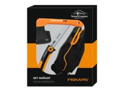 FISKARS Set outdoor pílka XTRACT + sekera X5 + rukavice