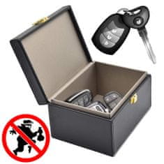 IZMAEL Faraday box - ochranná skrinka pre kľúče od auta - Čierna KP25069