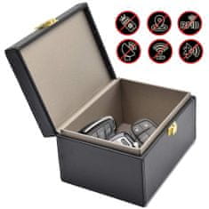IZMAEL Faraday box - ochranná skrinka pre kľúče od auta - Čierna KP25069