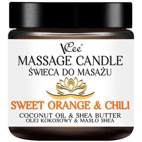 MH Star Masážne sviece Sweet orange & Chili 80g