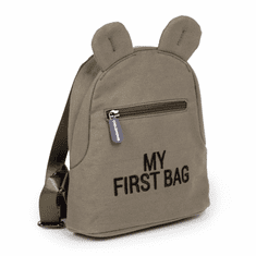 Childhome Detský batoh My First Bag Canvas Khaki