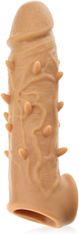 XSARA Měkoučký erekční návlek s hroty anatomický návlek zvětšující penis o 4 cm - 72364914