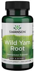 Swanson Wild Yam Root (Smlditec hlupatý), 100 kapsúl