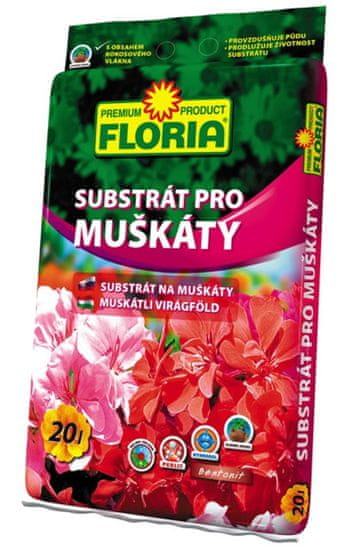 AGRO CS Substrát na muškáty a balkónové kvety FL 20 l