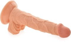 XSARA Žilnaté dildo na přísavce realistickýpenis s varlaty - 78348259