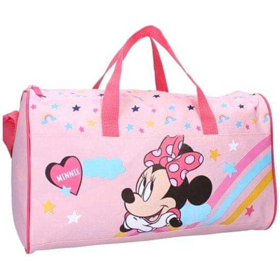 Vadobag Dievčenská športová taška Minnie Mouse s dúhou - Disney