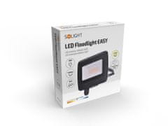 Solight LED reflektor Easy, 20W, 1600lm, 4000K, IP65, čierny