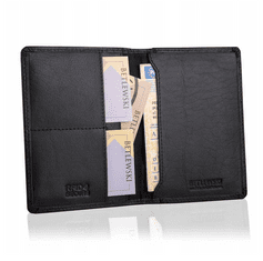 Betlewski Pánska kožená peňaženka rfid bpm-bh m1 black