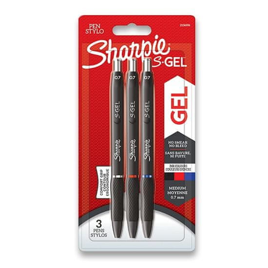 Sharpie Guľôčkové pero S-Gel 3 ks