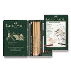 Faber-Castell Grafitová ceruzka Pitt Monochrome súprava 12 kusov