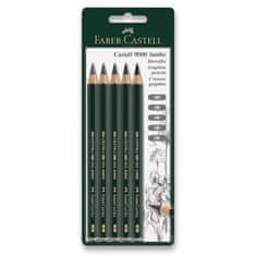 Faber-Castell Grafitová ceruzka Castell 9000 Jumbo 5 tvrdostí