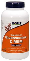 NOW Foods Vegetariánsky Glukosamín & MSM, 240 rastlinných kapsúl