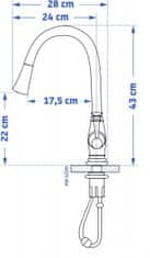 REA Umývadlová batéria Deco Stará čierna